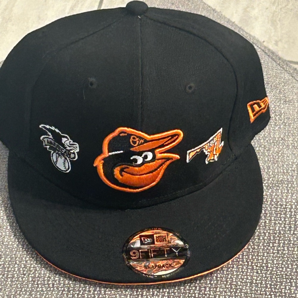 New Era Black and Orange Baseball Cap